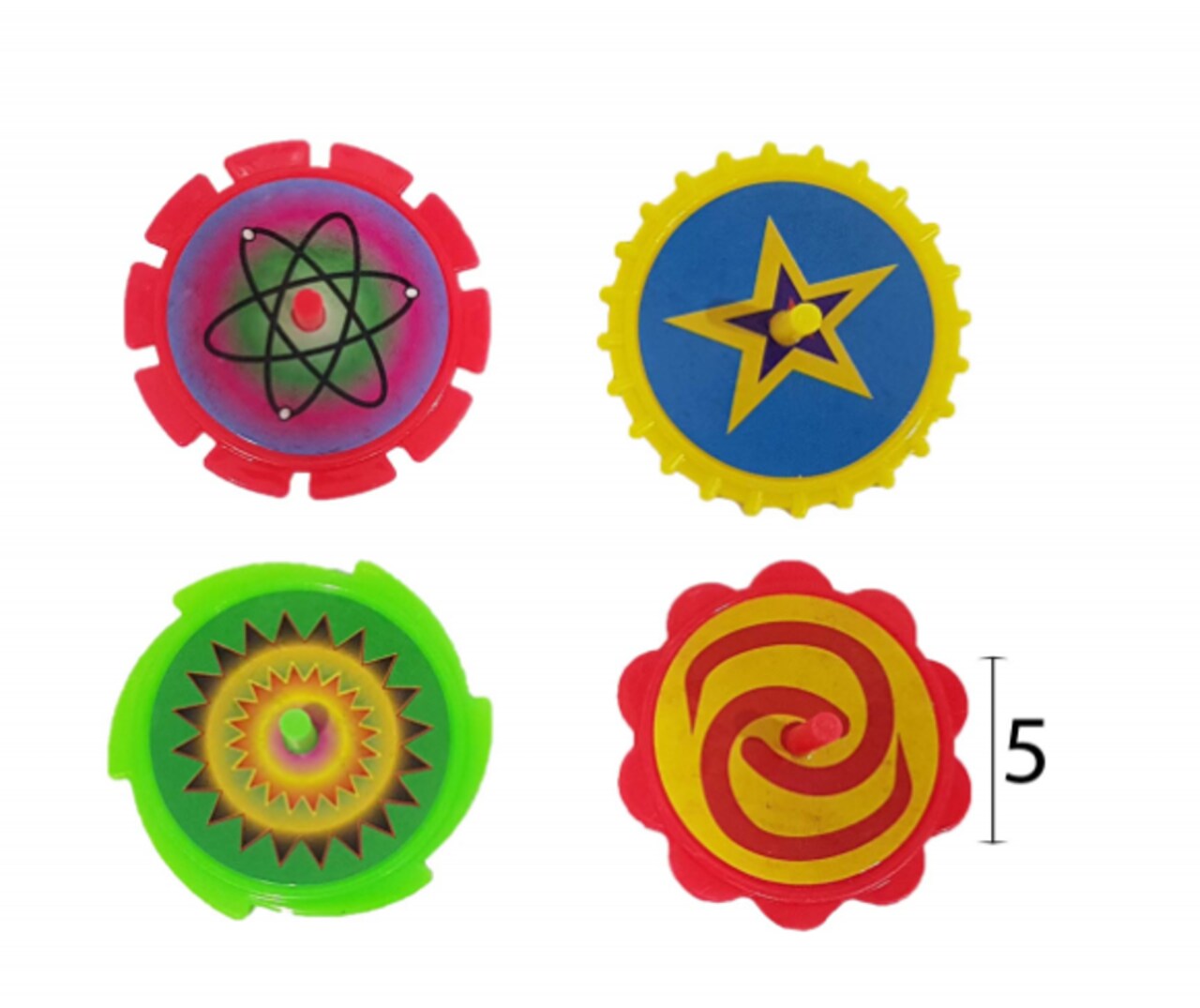 Bring fun, motion, and excitement to any classroom or party with this Assorted Spinning Tops 20-Pack! These colorful plastic spin toys are perfect for hands-on play, motor skill development, prize boxes, reward bins, and kids’ craft stations. Each to